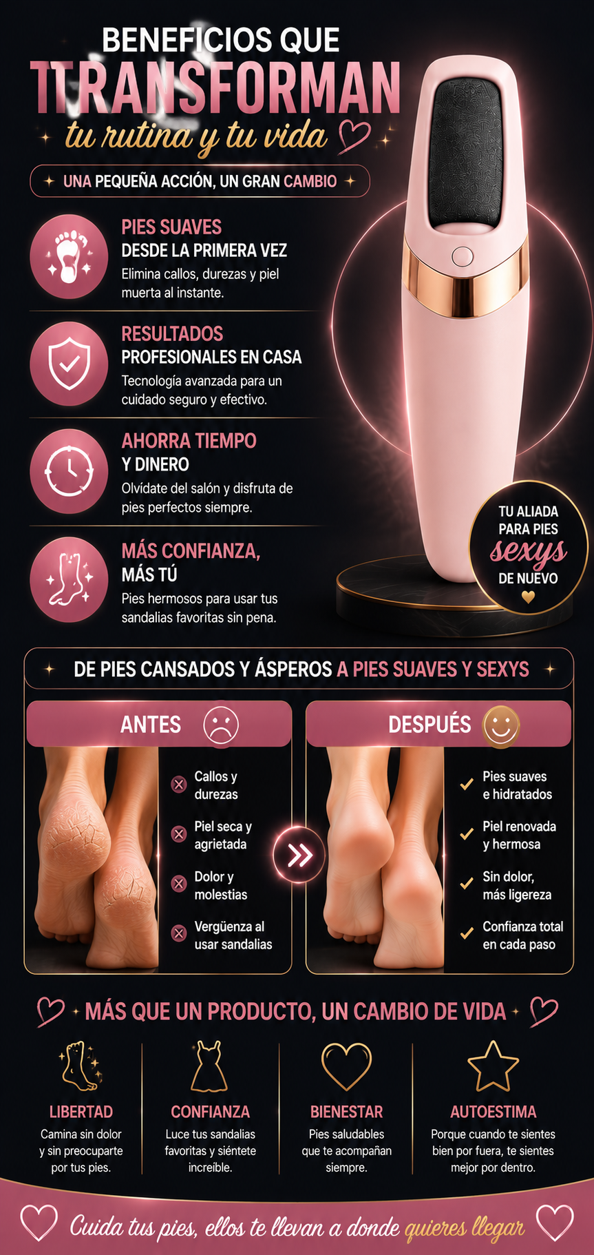 Removedor de callos GlowFoot