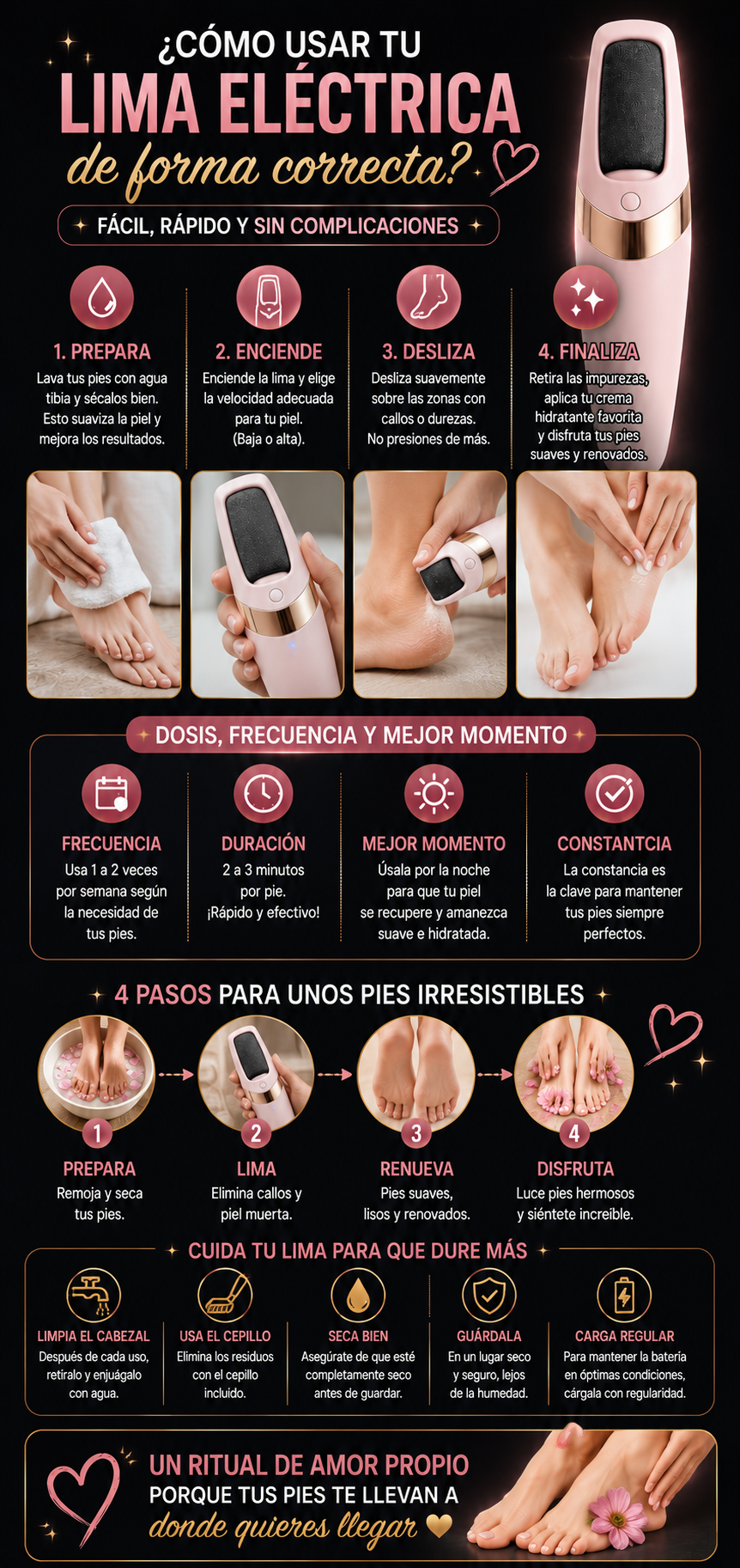 Removedor de callos GlowFoot